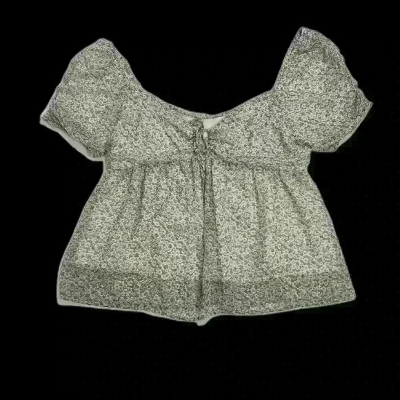 Louna Womens Size Medium Blue Daisy Polyester Blouse Rayon Lining Cottagecore - Picture 4 of 14